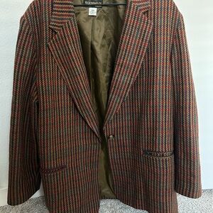 Multicolor Plaid Blazer